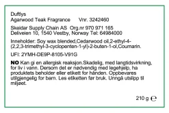 Agarwood Teak duftlys