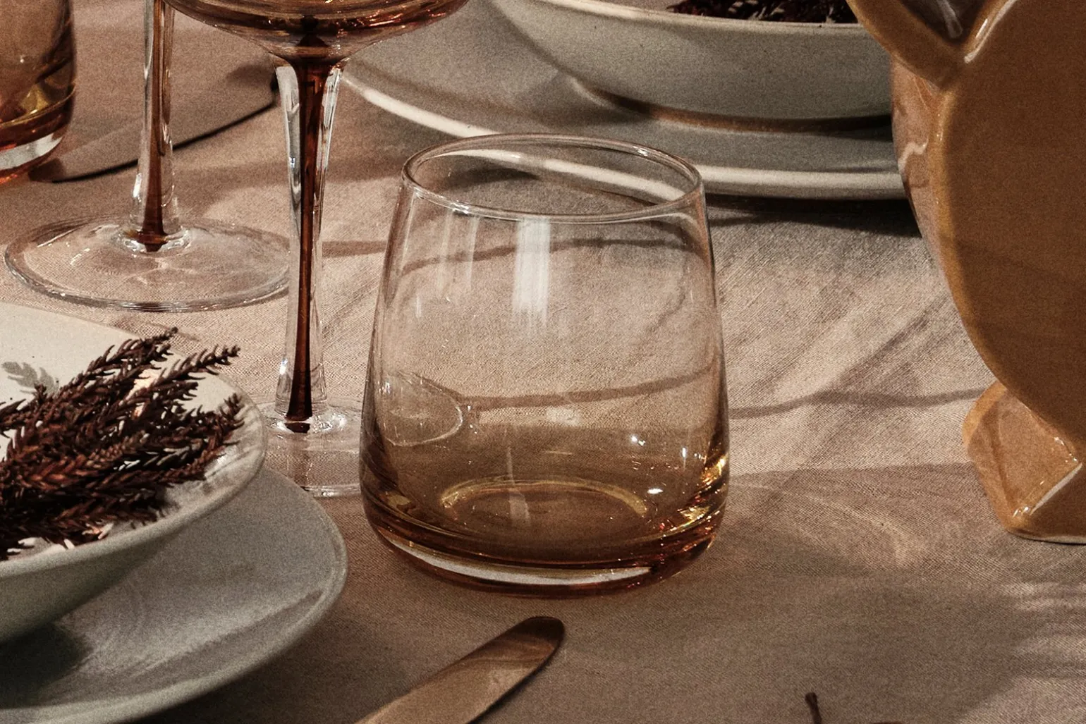 Amber drikkeglass 4pk