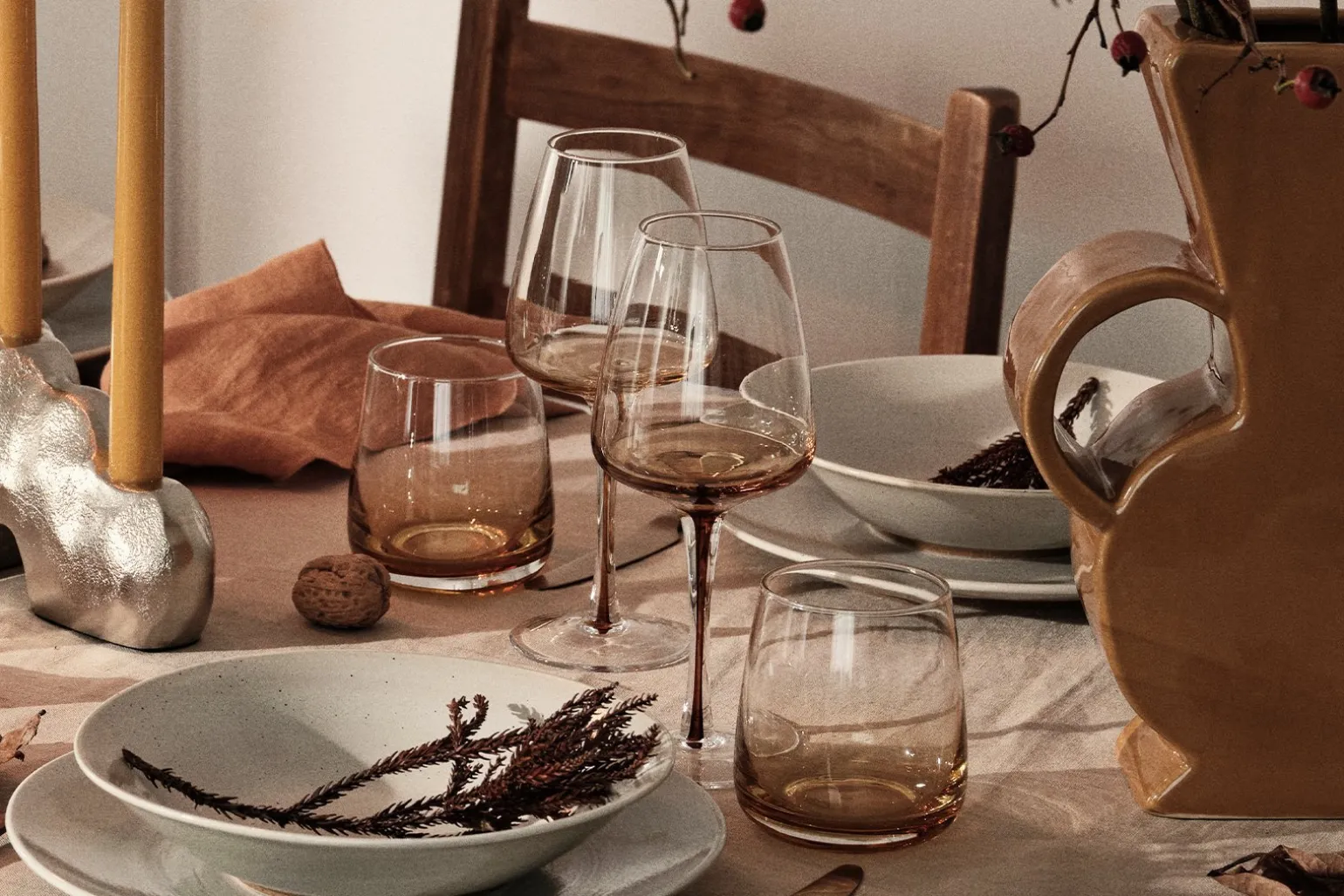 Amber hvitvinsglass 4pk