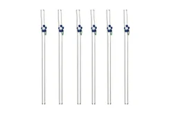 Blue flower sugerør 6pk