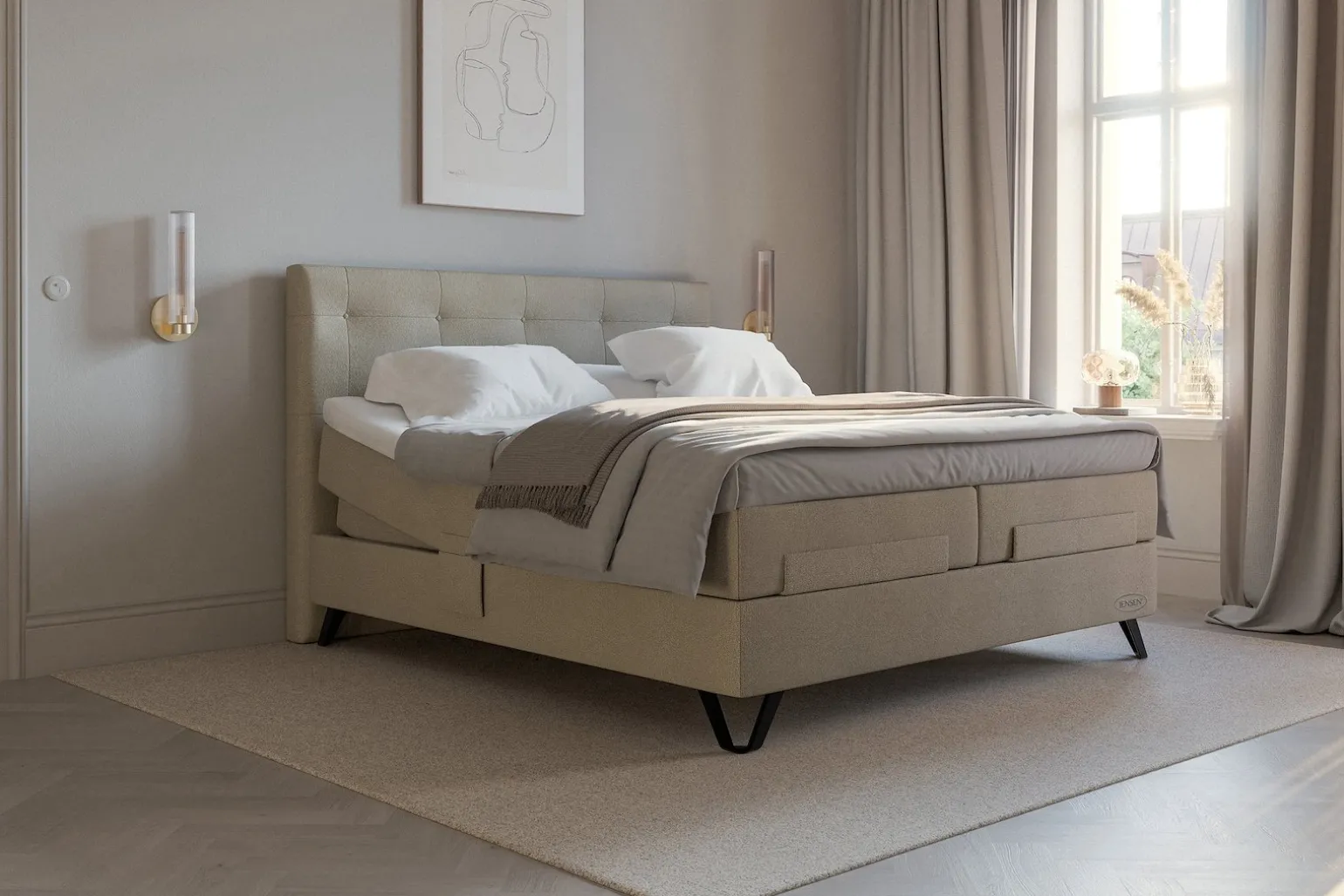 Carat aqtive II regulerbar seng 160x200 cm