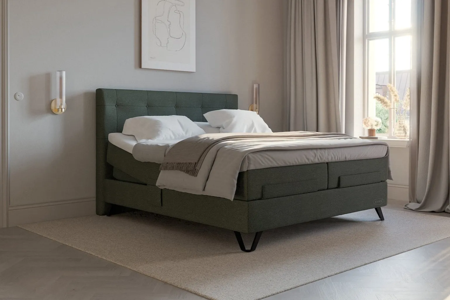 Carat aqtive II regulerbar seng 180x200 cm