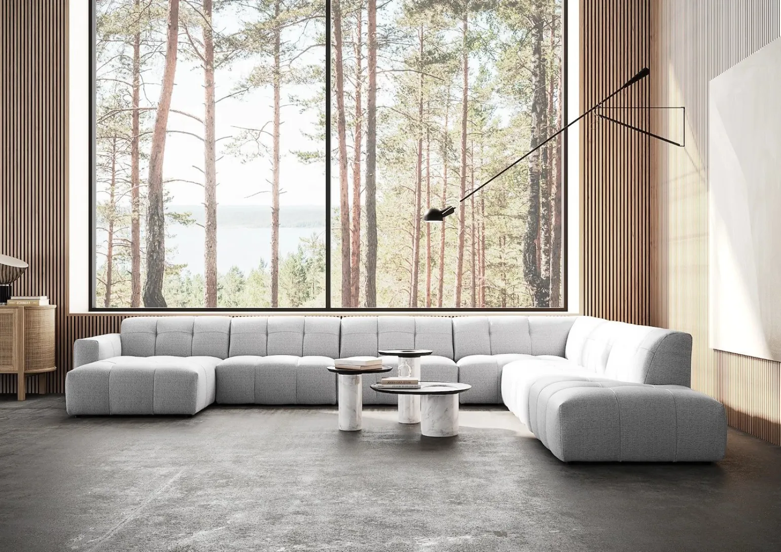 Chess U-sofa oppsett
