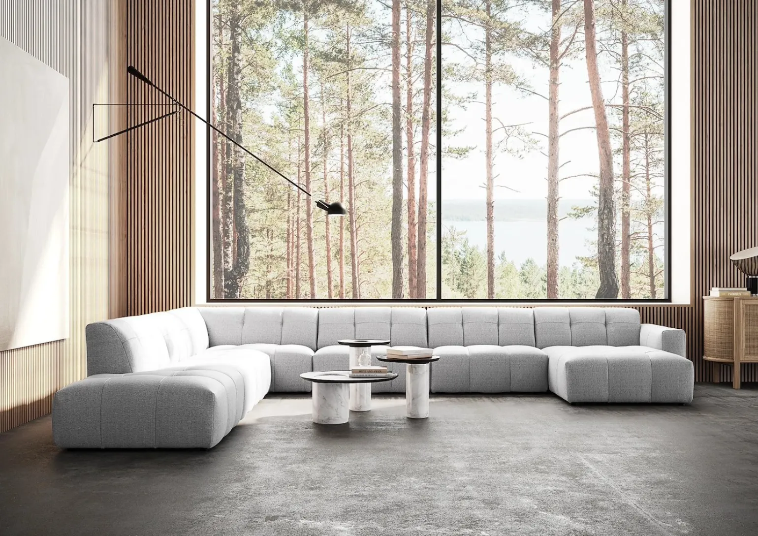 Chess U-sofa oppsett