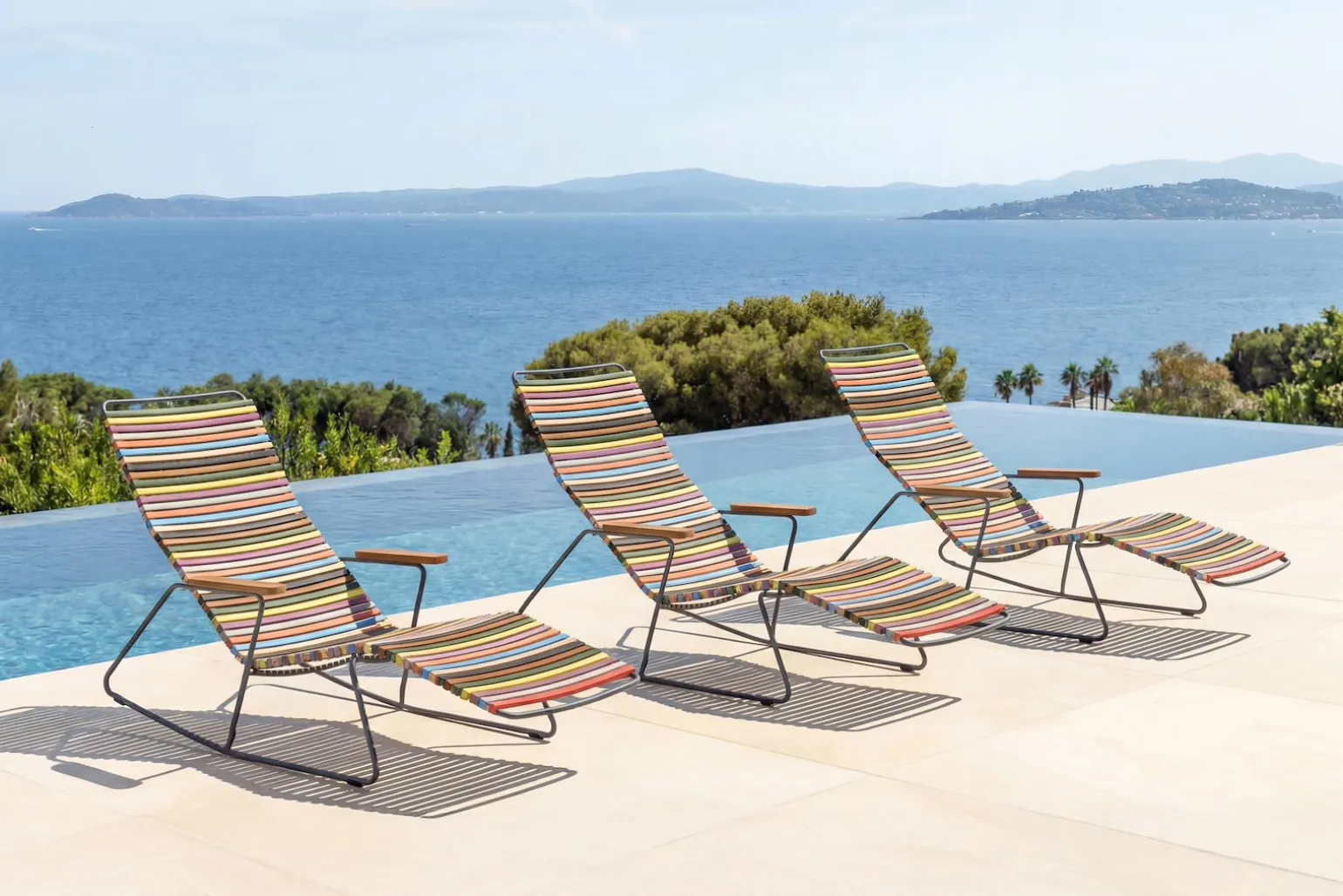 Click solstol med rocker