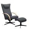 Delta Motion Wood lenestol med krakk