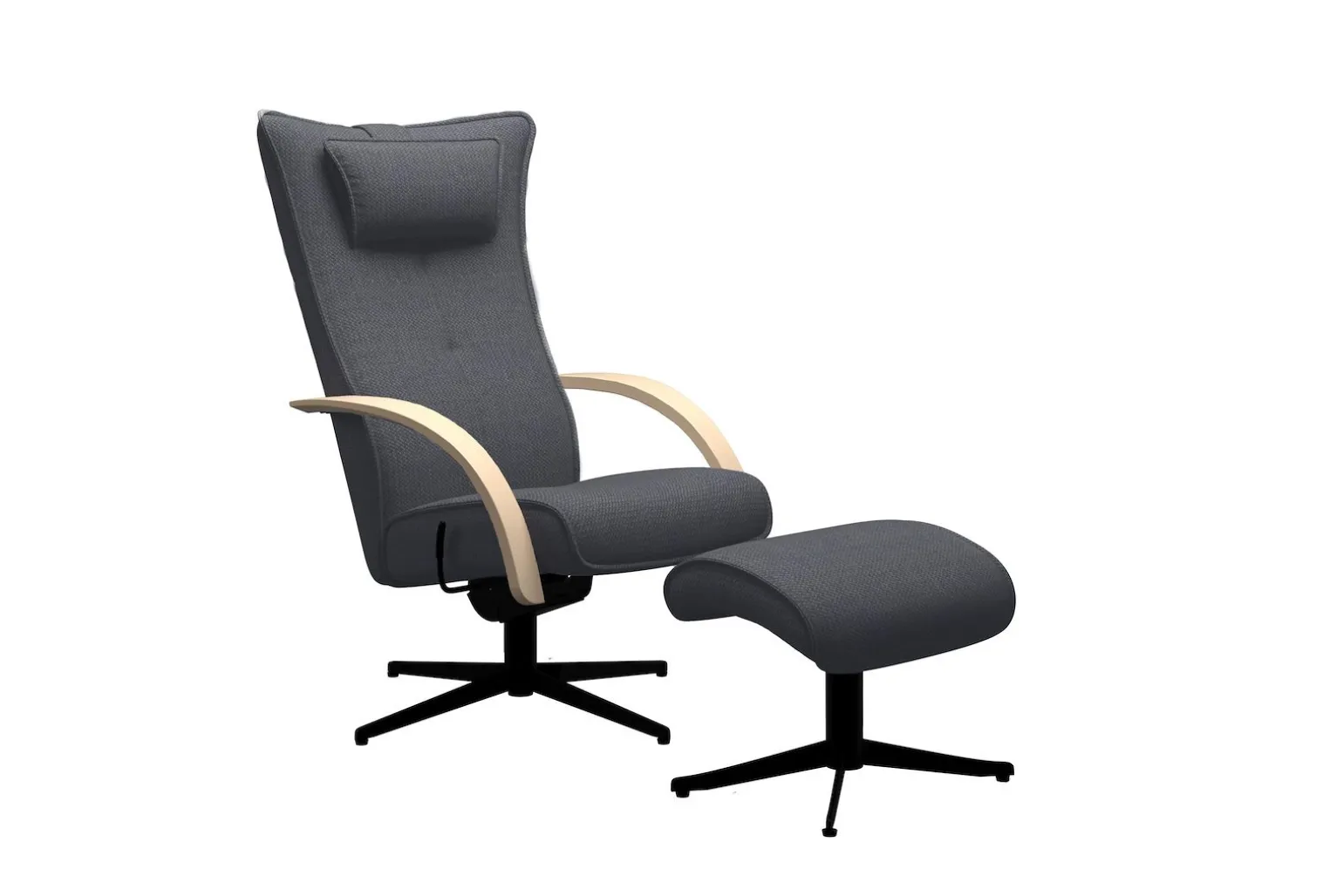 Delta Motion Wood lenestol med krakk