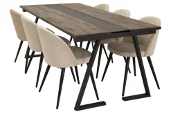 Jakarta og Velvet Deluxe Spisegruppe