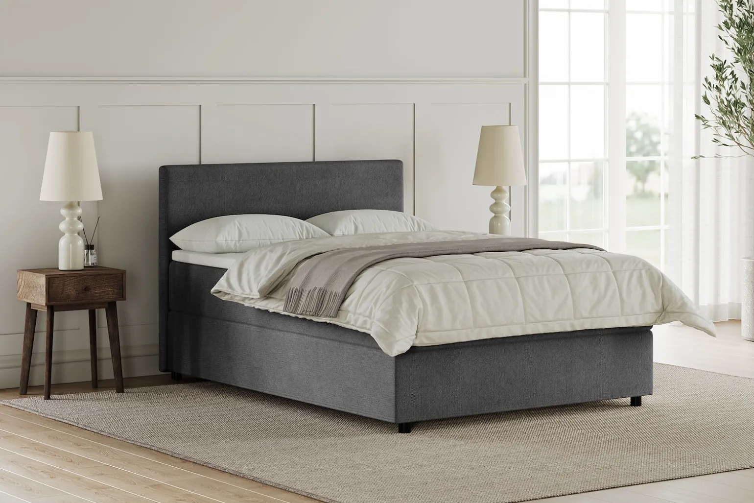 Komfort 2 seng med oppbevaring 140x200 cm
