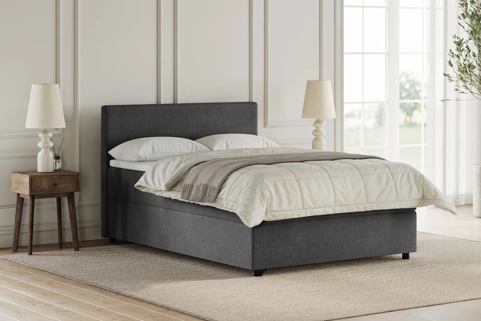 Komfort 1 seng med oppbevaring 180x200 cm