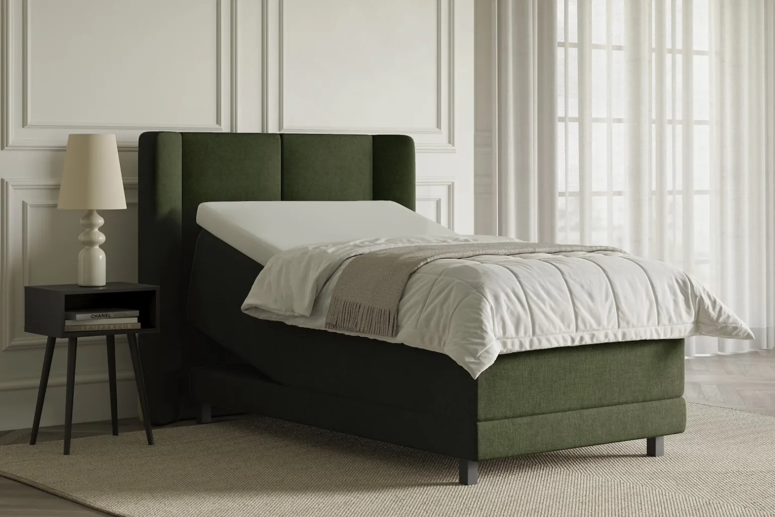 Lux 3 regulerbar seng 90x200 cm