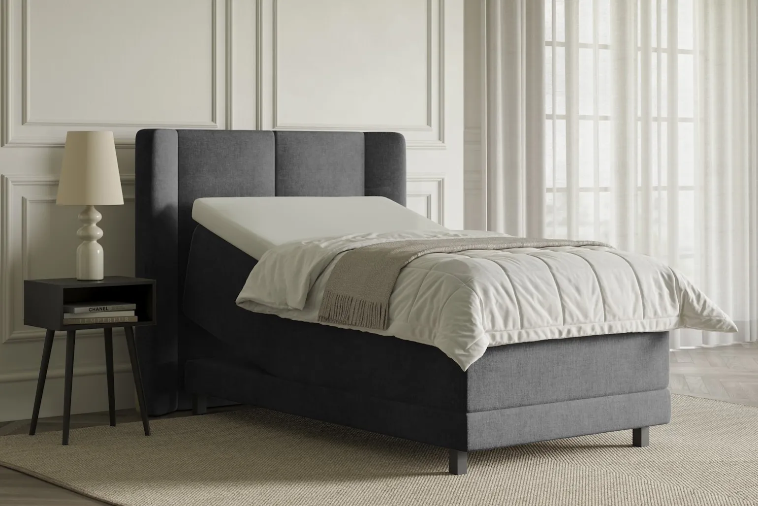 Lux 3 regulerbar seng 80x200 cm