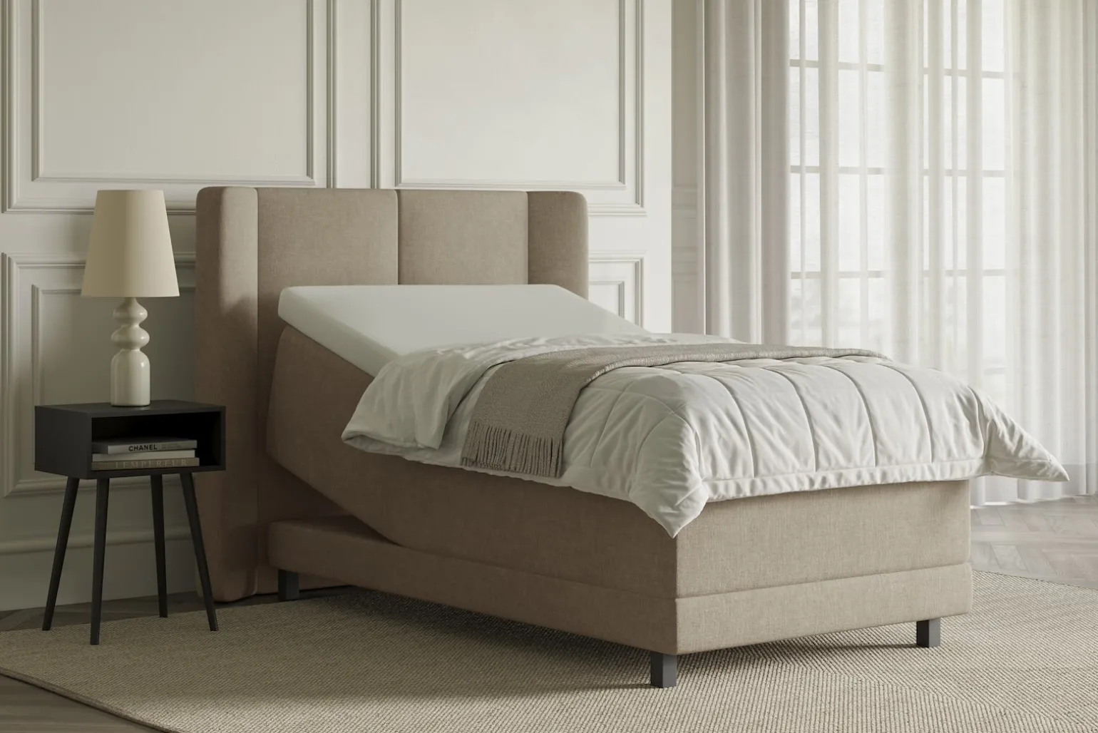 Lux 3 regulerbar seng 90x200 cm