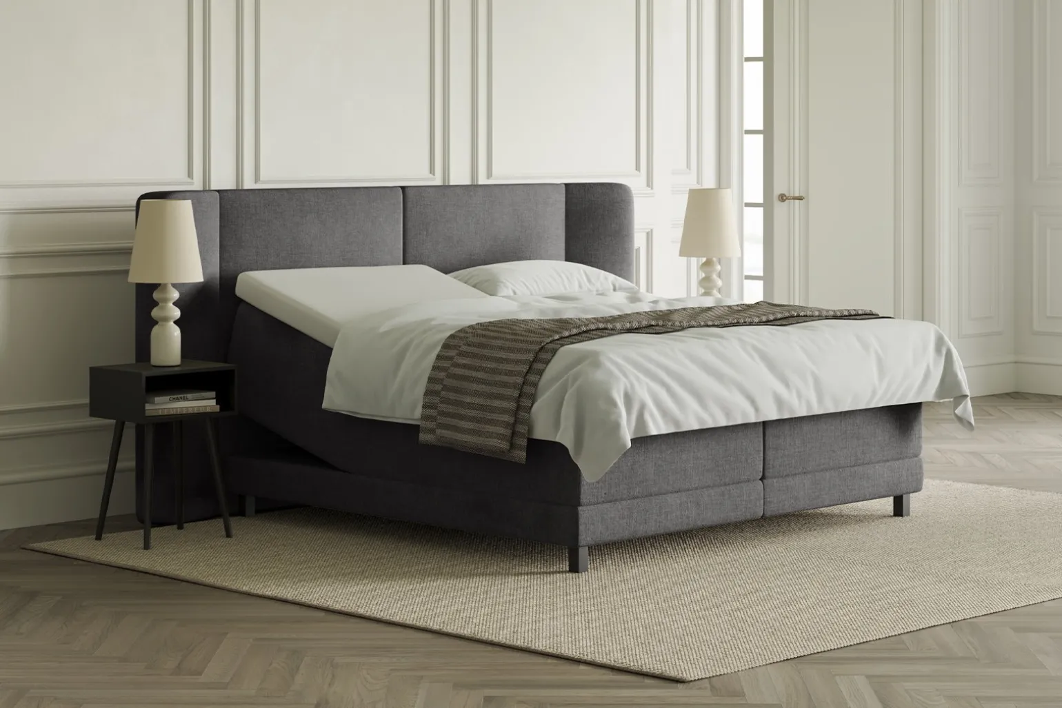 Lux 3 regulerbar seng 210x210 cm