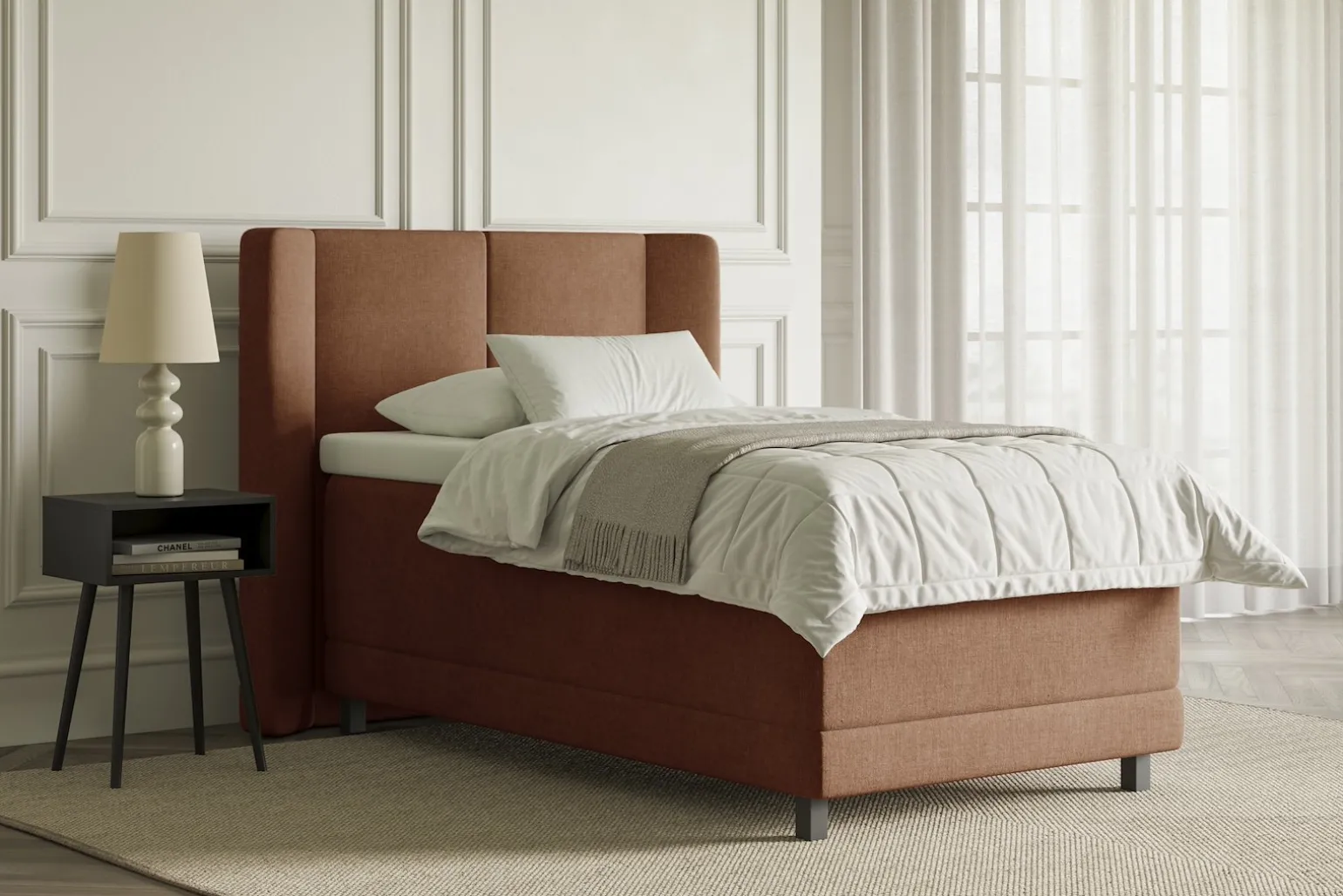 Lux 3 regulerbar seng 90x210 cm