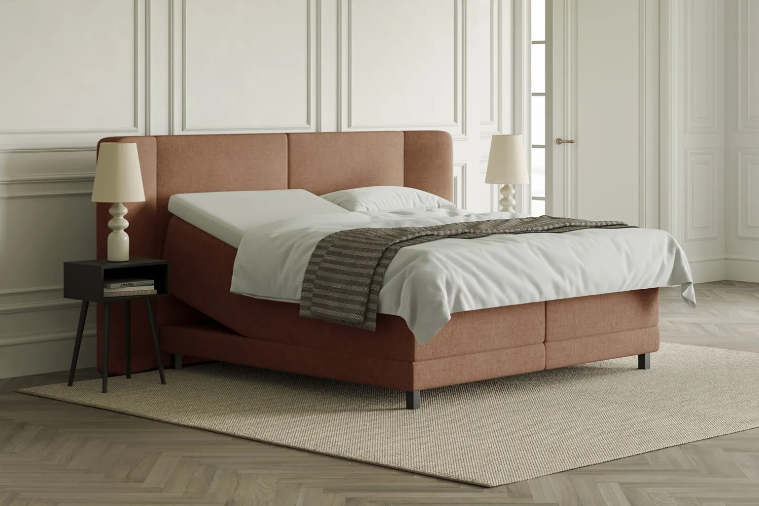 Lux 3 regulerbar seng 210x210 cm