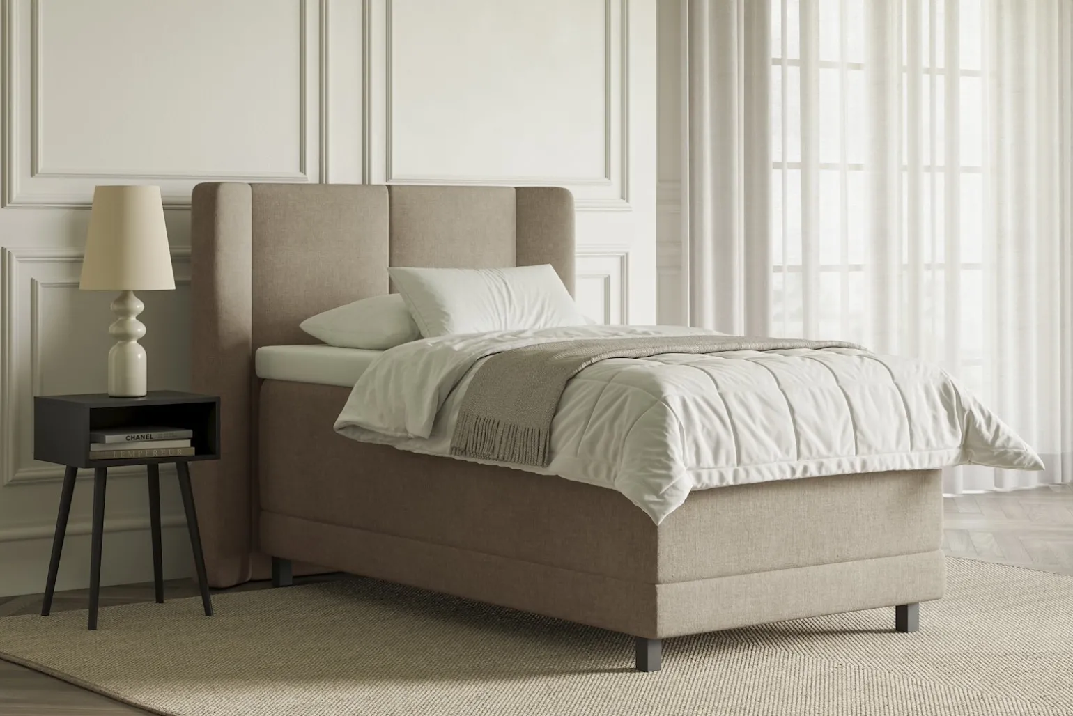 Lux 3 regulerbar seng 80x200 cm