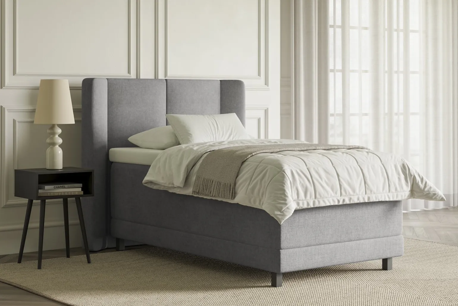 Lux 3 regulerbar seng 105x210 cm