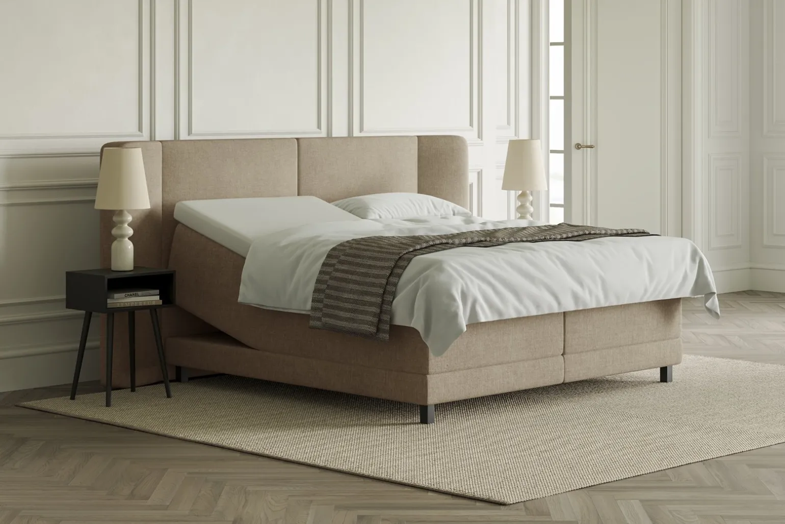 Lux 3 regulerbar seng 210x210 cm