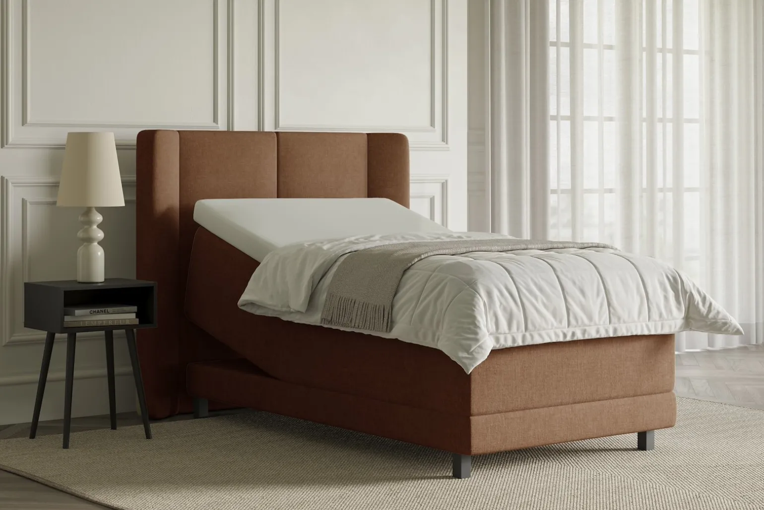 Lux 3 regulerbar seng 90x200 cm