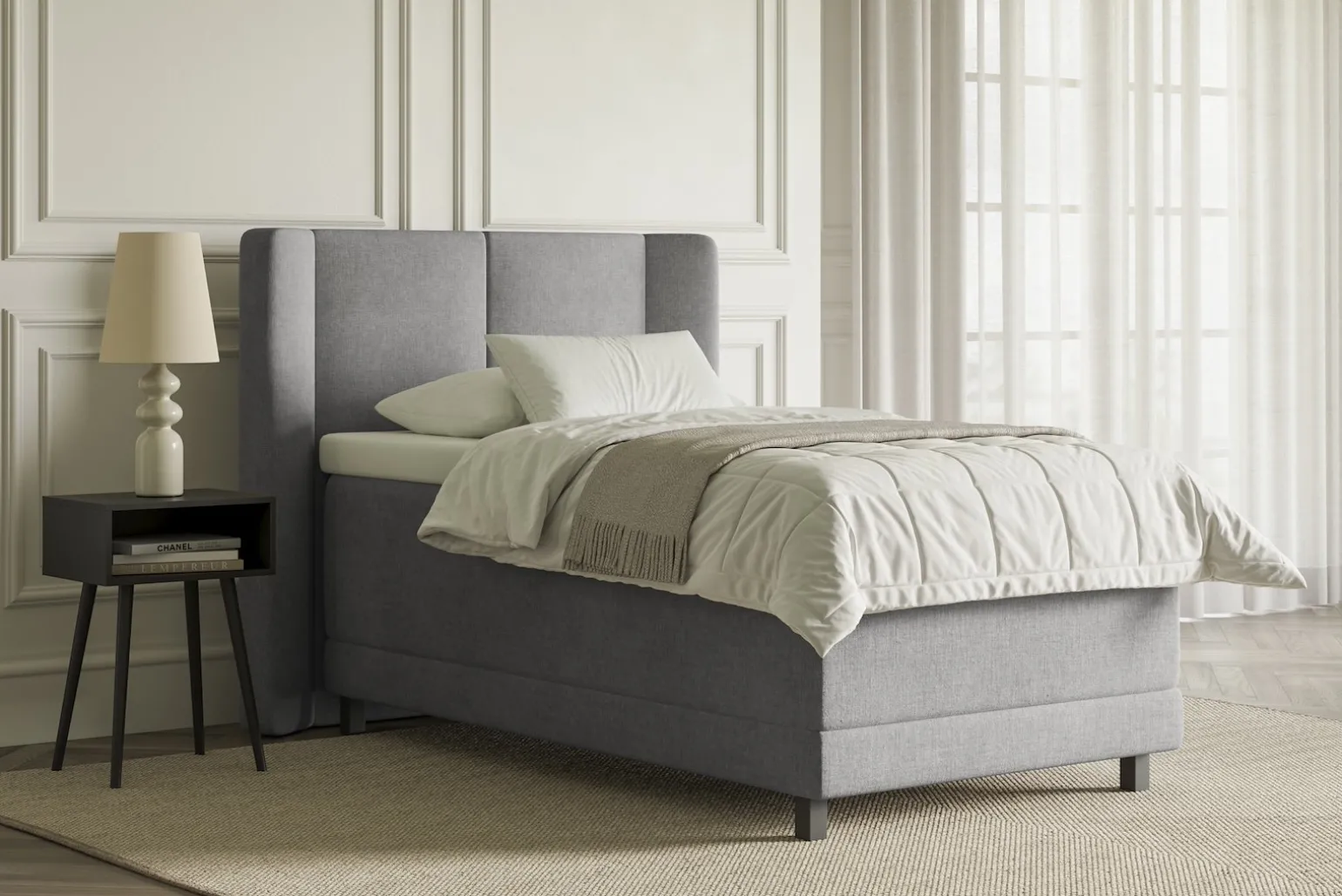 Lux 3 regulerbar seng 90x210 cm