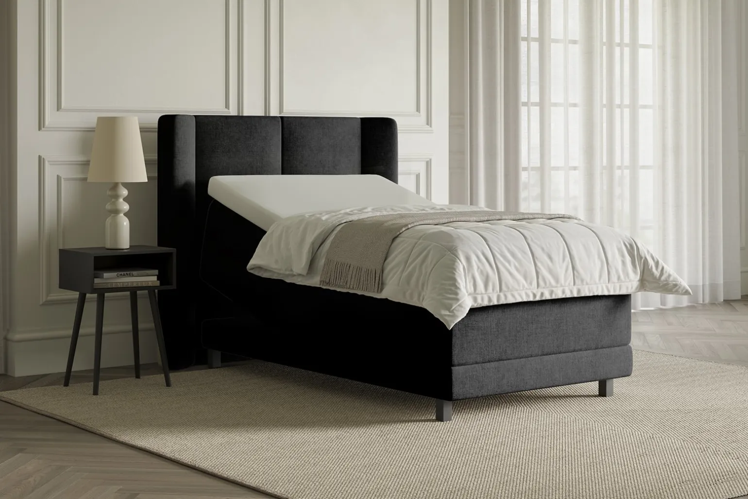 Lux 3 regulerbar seng 80x200 cm
