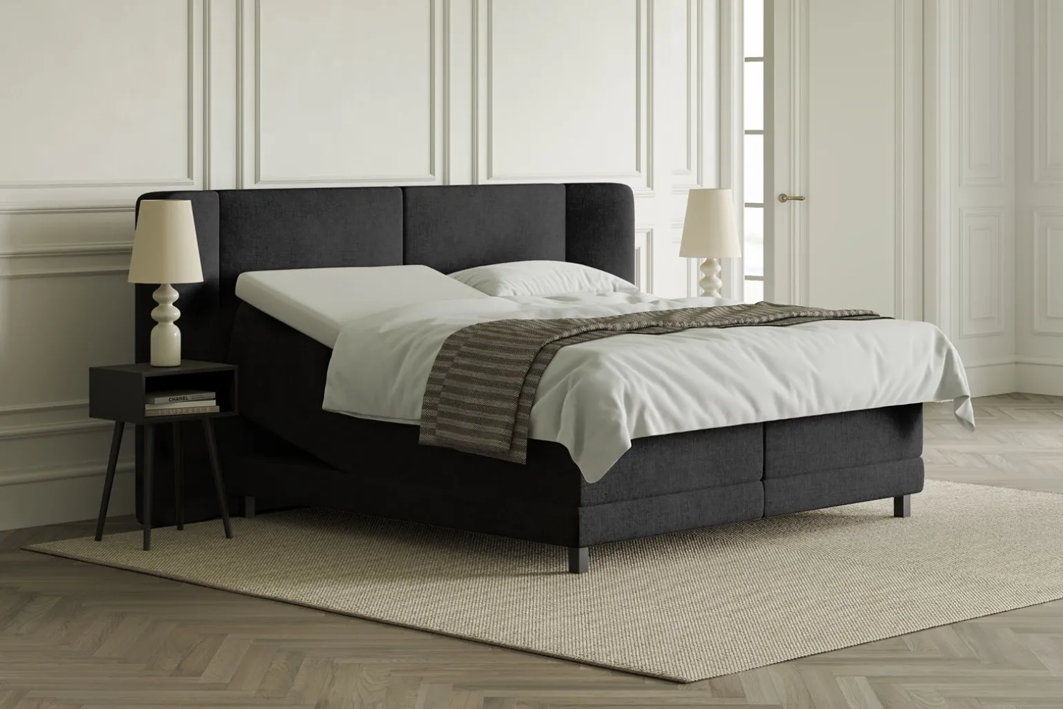 Lux 3 regulerbar seng 210x210 cm
