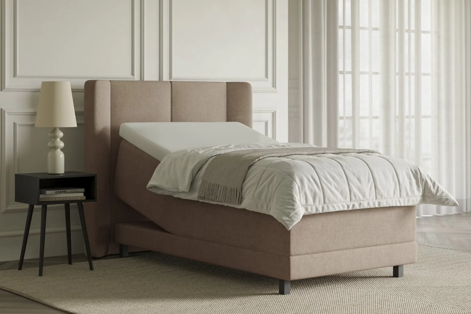 Lux 3 regulerbar seng 90x200 cm