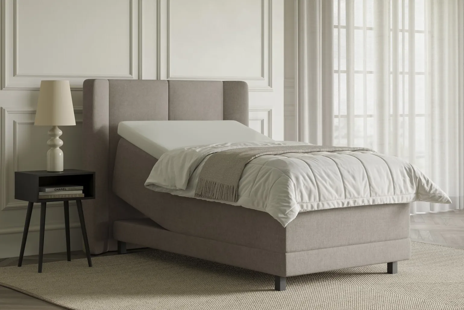 Lux 3 regulerbar seng 80x200 cm