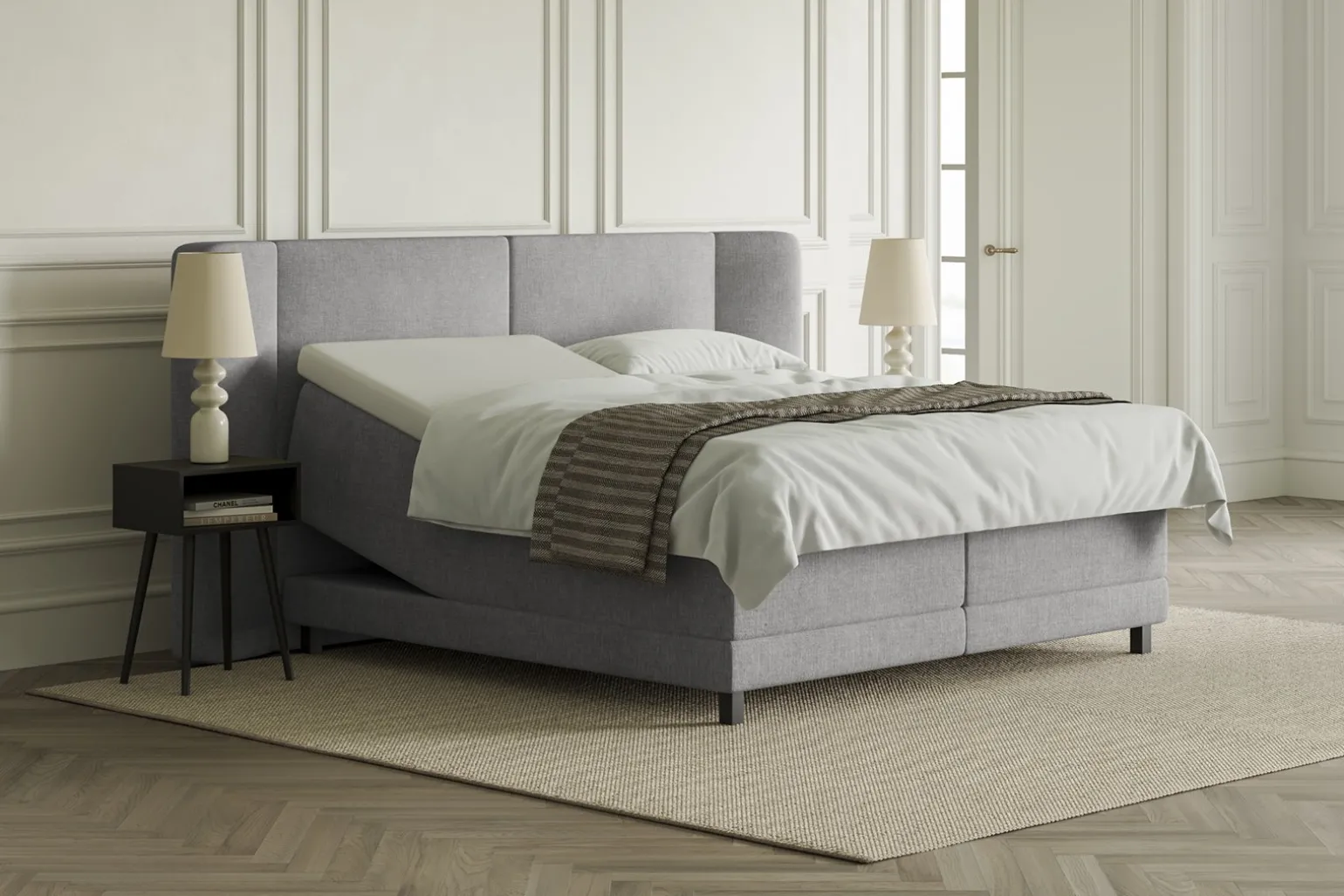 Lux 3 regulerbar seng 210x210 cm