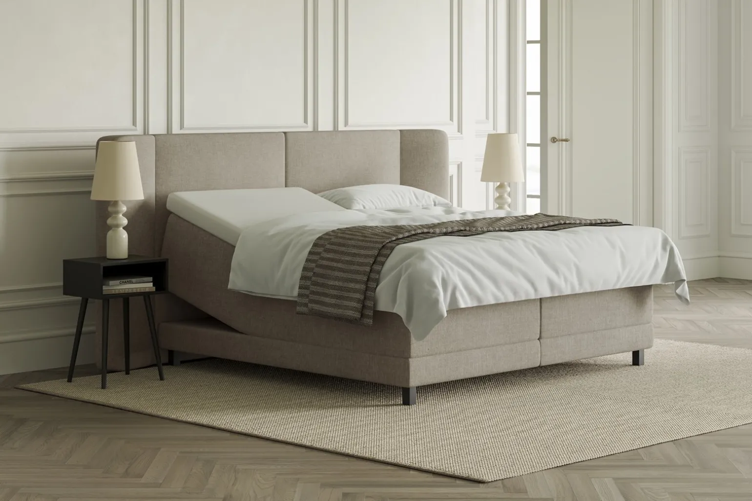 Lux 3 regulerbar seng 180x200 cm