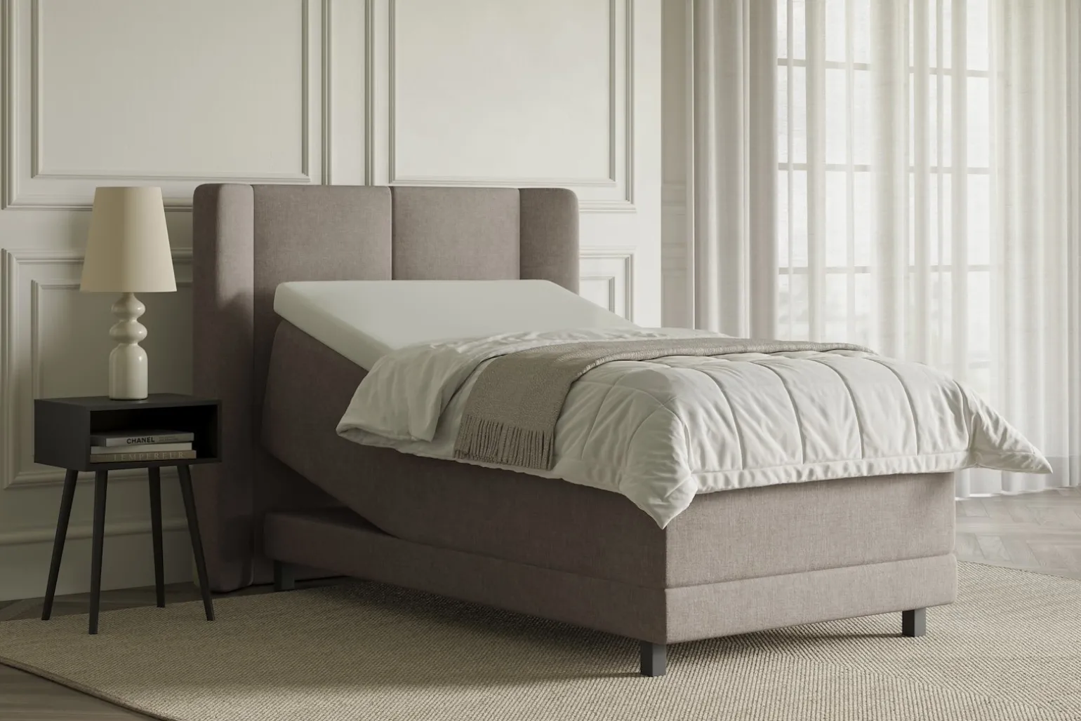 Lux 3 regulerbar seng 80x200 cm