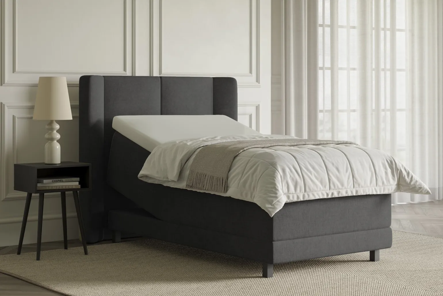 Lux 3 regulerbar seng 80x200 cm