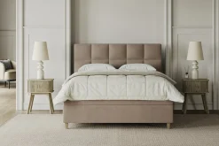 Premium 10 kontinentalseng med sengegavl 210x210 cm