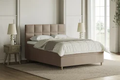 Premium 10 kontinentalseng med sengegavl 210x210 cm