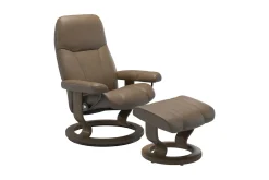 Stressless® Consul (M) Classic lenestol med krakk