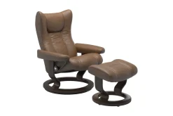 Stressless® Wing (M) Classic lenestol med krakk