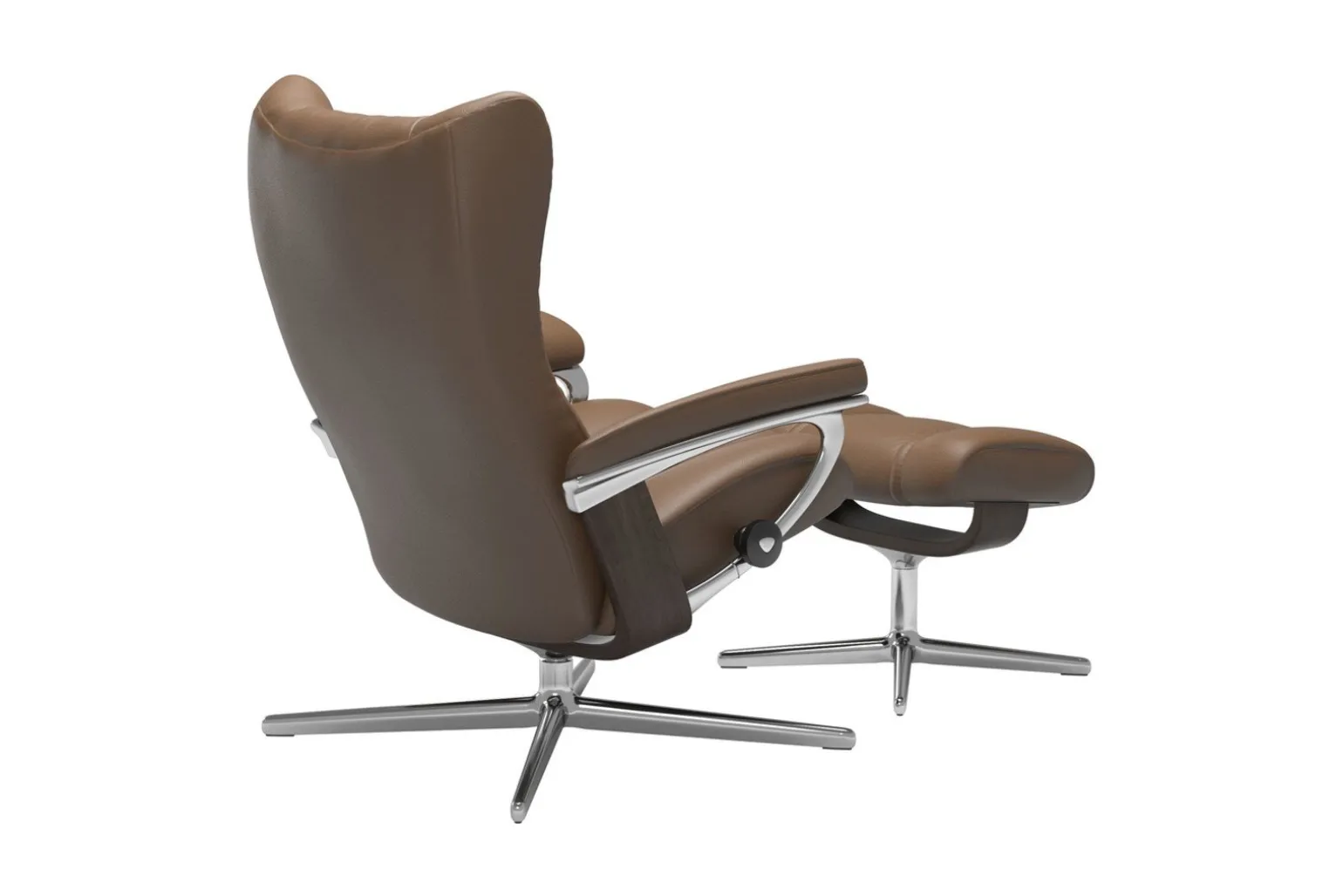 Stressless® Wing (M) Cross lenestol med krakk
