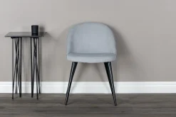 Velvet spisestol Sett av 2