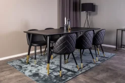 Velvet spisestol Sett av 2