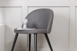 Velvet spisestol Sett av 2