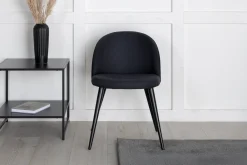 Velvet spisestol Sett av 2