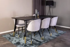 Velvet spisestol Sett av 2