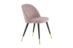 Velvet spisestol. Sett av 2