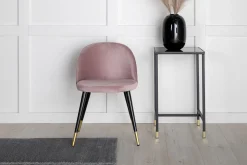 Velvet spisestol. Sett av 2