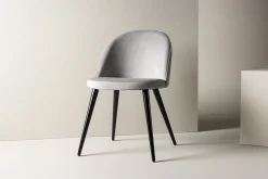 Velvet spisestol Sett av 2