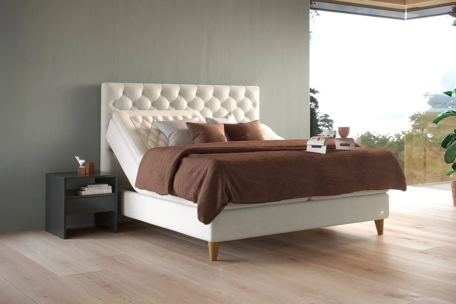 Zilva regulerbar seng 180x210 cm